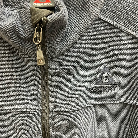 Gerry Weber Thermal Fleece Full Zip Heavy Knit Men's Navy Large Tall Jacket - Picture 5 of 10